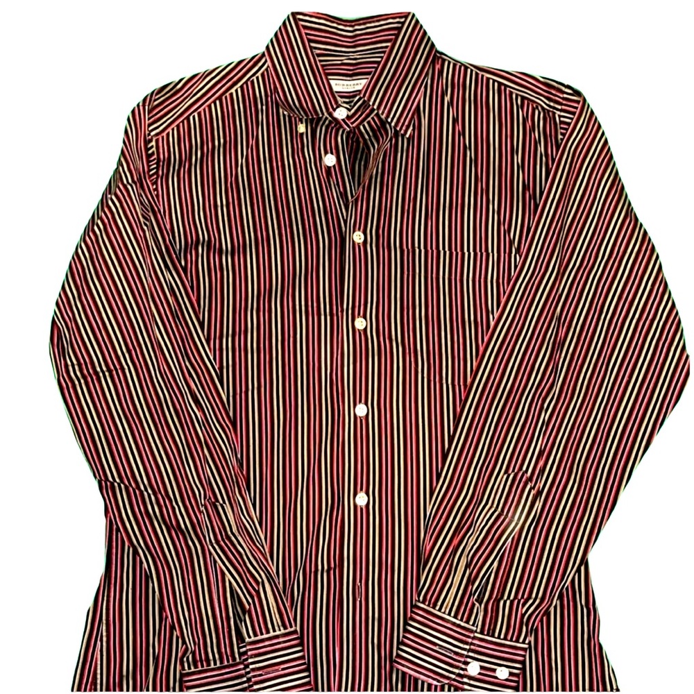 Burberry Striped Button-Down Shirt Small